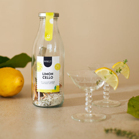 Limoncello maken | DIY Cocktail in fles | BIO | Doos met 8 stuks