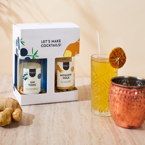 Cocktails | giftpack | Gin Tonic & Moscow Mule | Doos met 6 stuks