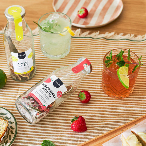 Cocktails | giftpack | Strawberry Mojito & Limoncello | Doos met 6 stuks