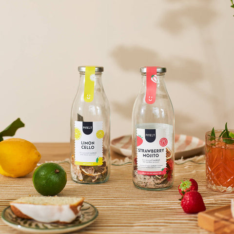 Cocktails | giftpack | Strawberry Mojito & Limoncello | Doos met 6 stuks