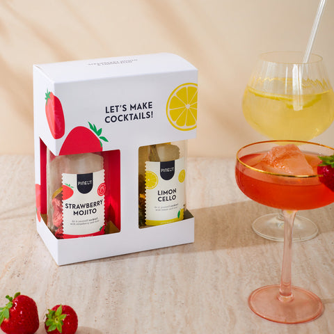 Cocktails | giftpack | Strawberry Mojito & Limoncello | Doos met 6 stuks
