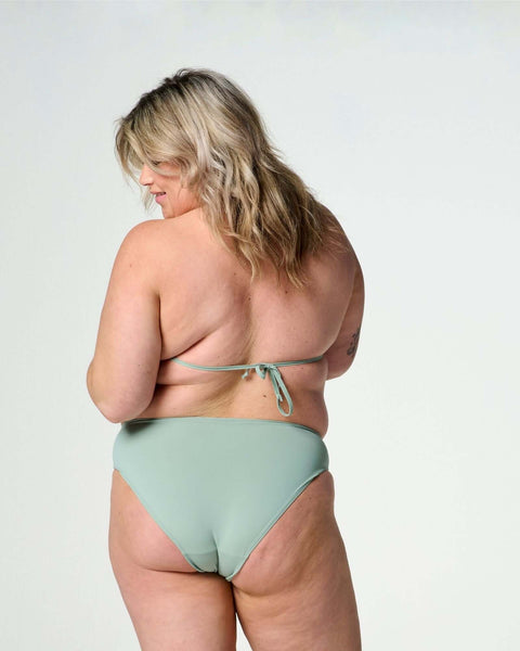 menstruatie zwemkleding set in een groene kleur voor dames