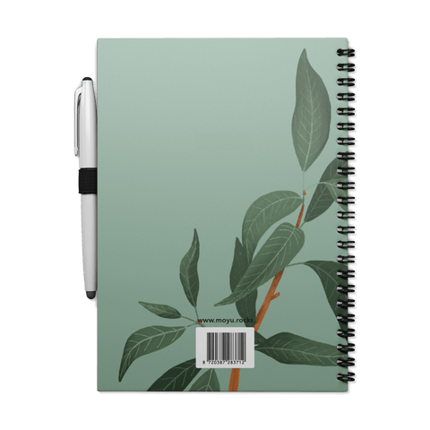 A5 erasable notebook Lovely Leaf back cover