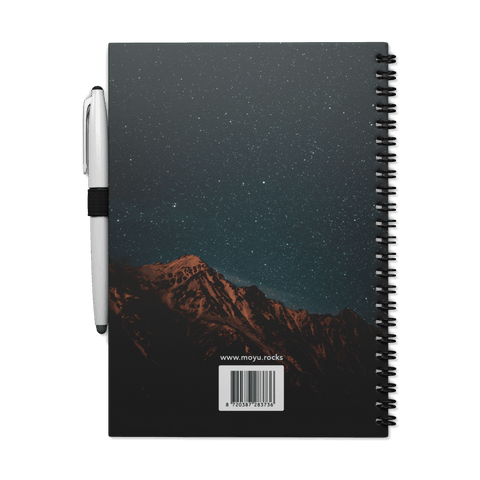 A5 erasable notebook Midnight Mountain back cover