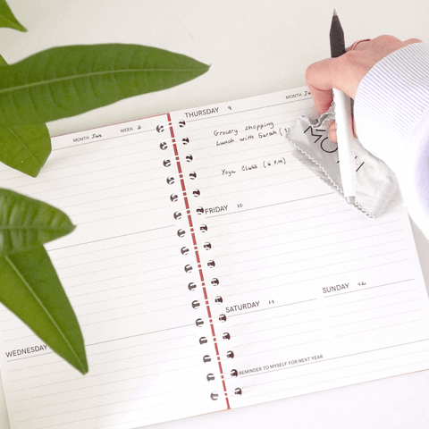 Erasable Agenda A5 - Pitch Black