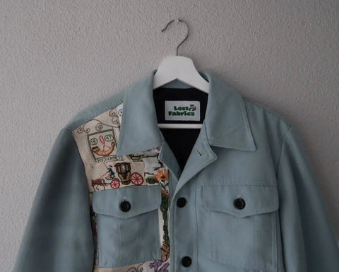Embroidery patchwork- 70s jacket
