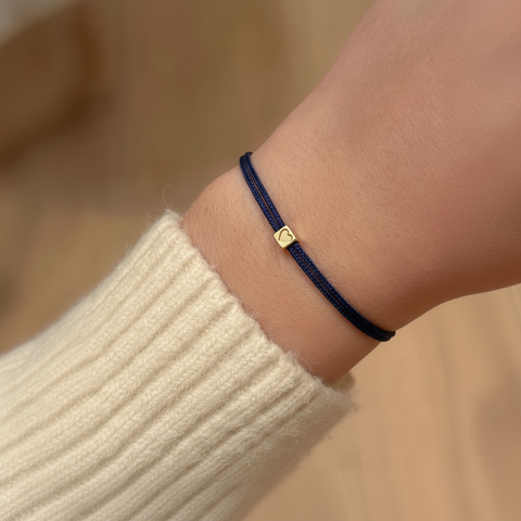Always in My Heart - 14KT goud - navy