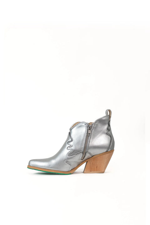 Atlantis Vegan Ankle Boots Silver - Limited Edition