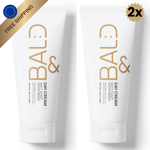 Bald Head Moisturiser Duo: 2x Bald& Day Cream