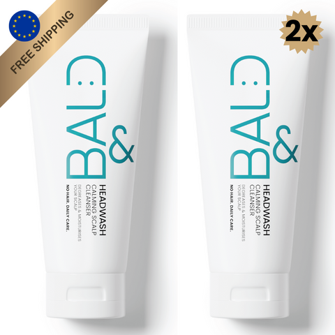 Bald Head Shampoo Duo: 2x Bald& Headwash