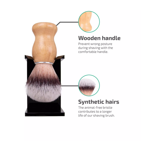 Scheerkwast Natural Wood