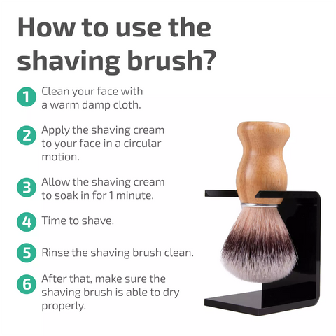 Scheerkwast Natural Wood