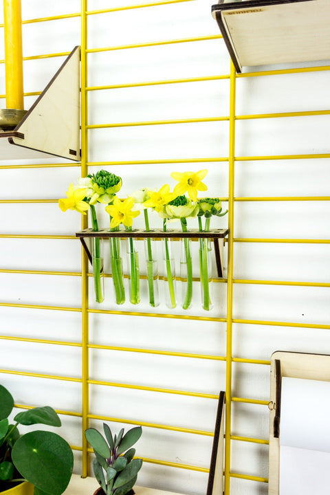 Last Chance - Circular Wall Shelf Fency Yellow (40x80cm)