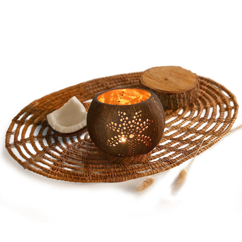 Coconut Candle Holder - Palmtree