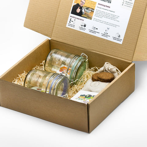 DIY pakketten van Cycle-Up the shop zijn gemaakt van duurzame materialen