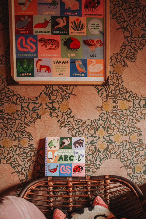 Natuuralfabet poster en natuurvriendjes ABC Spriet