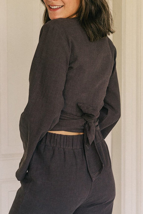 Line Top Brown