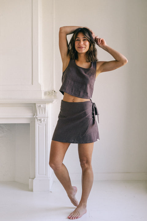 Brown skirt &amp; top