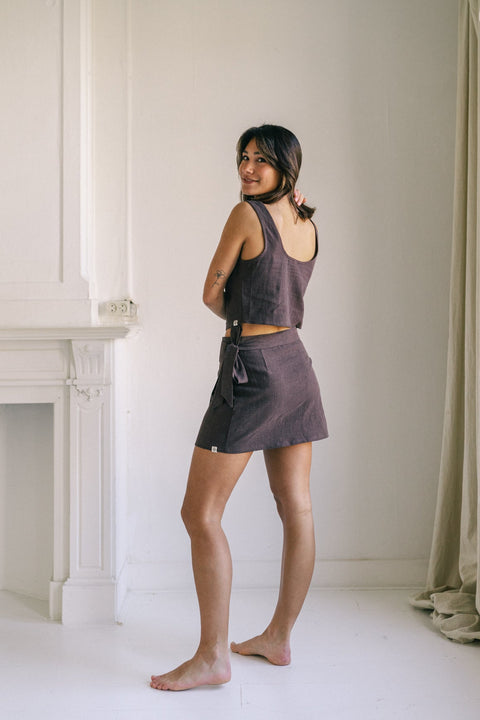 Brown skirt &amp; top