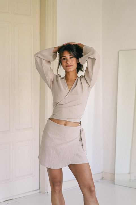Line Top Beige