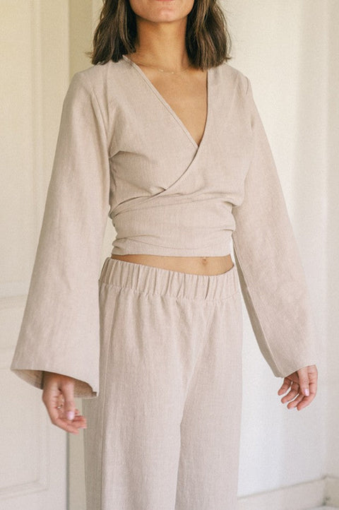 Lijn Top Beige