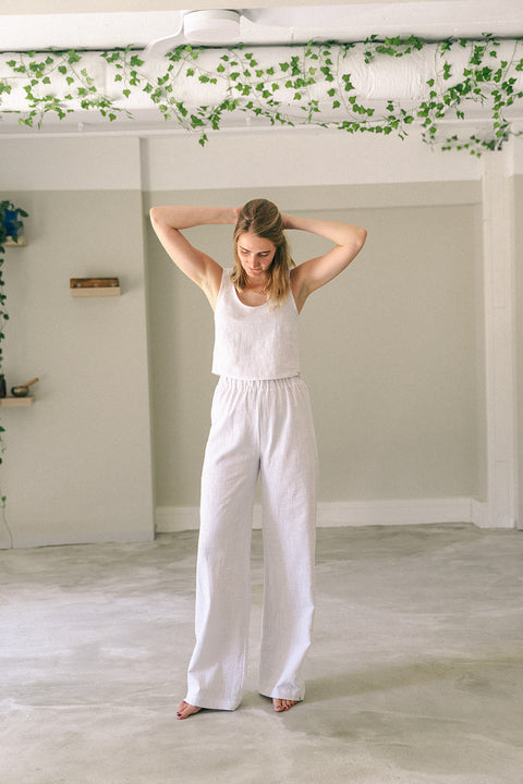 Teya Pants White
