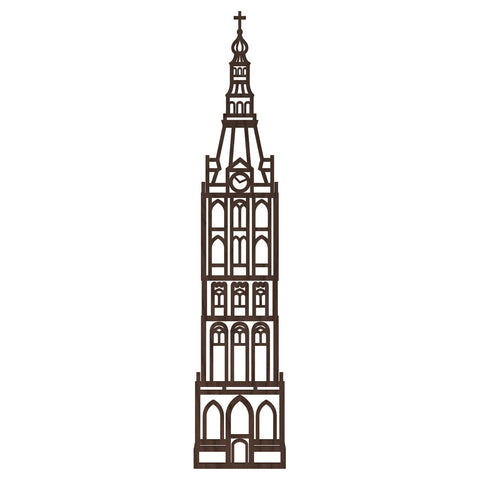 Stadstoren Sint-Jans Kathedraal Den Bosch Nederlands zwart FSC 100%