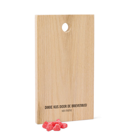 Dikke kus door de brievenbus Eiken FSC 100%