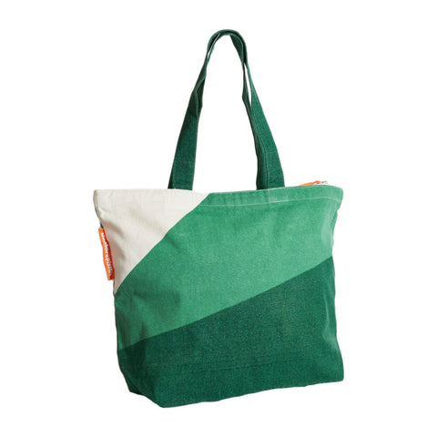 Sustainable Shopper Amazon Green. Made from recycled bed linen