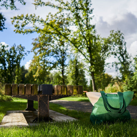 Duurzame Shopper Amazon Green. Gemaakt van 100% biologisch katoen