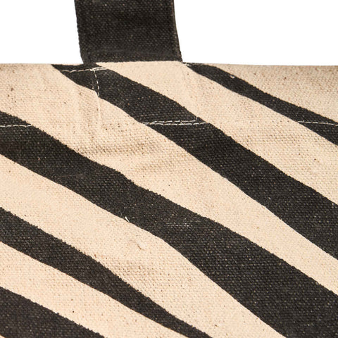 Duurzame shopper Zebra detailfoto materiaal en print