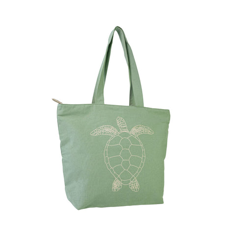 Duurzame shopper met rits Trendy Turtle biologisch katoen