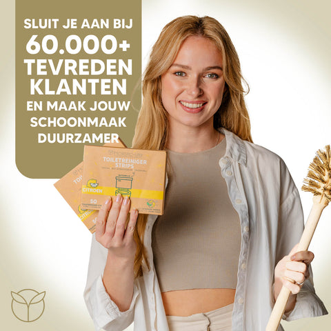 Sluit je aan bij onze eco schoonmaak producten toiletreiniger strips.