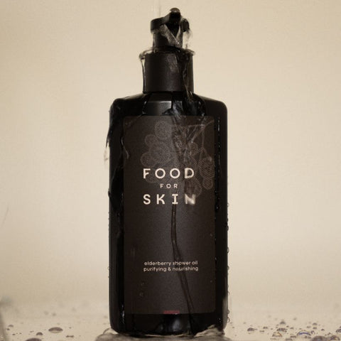 Elderberry Shower Oil in douche