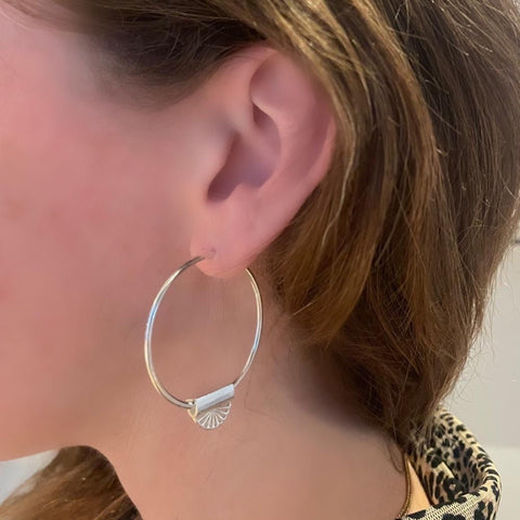 Eternal Sunshine oorbellen zilver groot