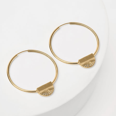 Eternal Sunshine oorbellen goud groot