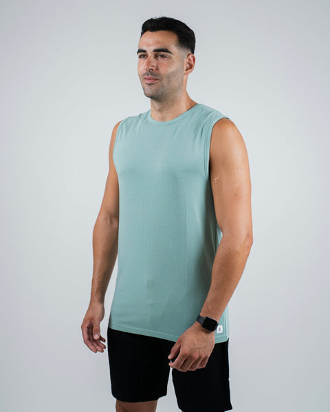 Sleeveless Tee Crisp Green