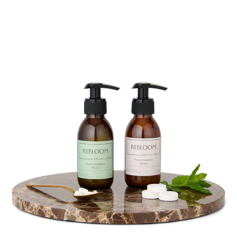 2 smaken pakket premium tandpasta - pepermunt & milde munt