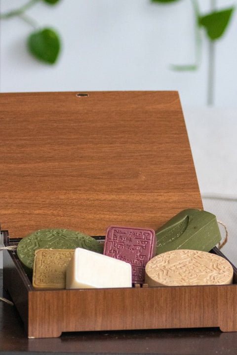 Olivscent Gift Set – Handmade Olive Soap in 6 Scents and Shapes