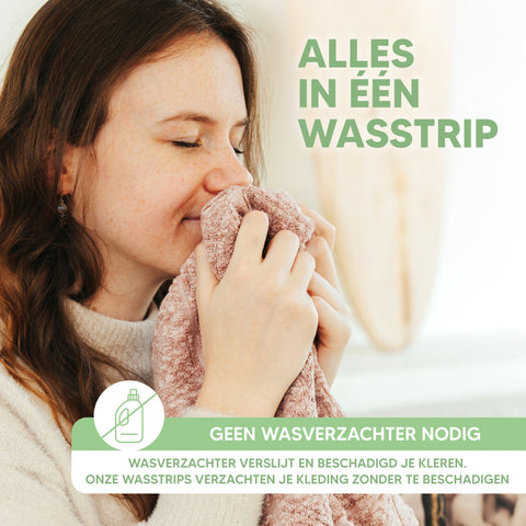 Milieuvriendelijke Wasstrips Fresh Linen - 50 wasbeurten