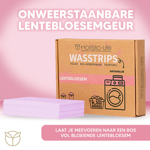 Milieuvriendelijke Wasstrips Lentebloesem - 50 wasbeurten