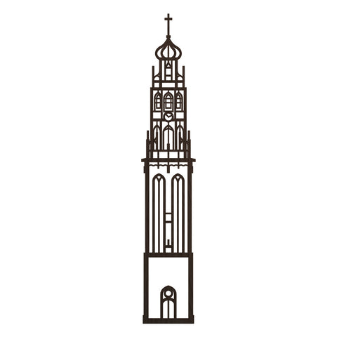 XXL Stadstoren Bakenesserkerk Haarlem Nederlands zwart FSC 100%