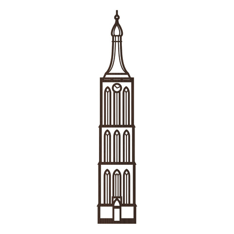 City tower St. Stephen's Church Hasselt Dutch wood FSC 100%