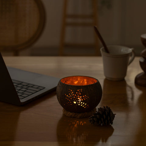 Coconut Candle Holder - Palmtree