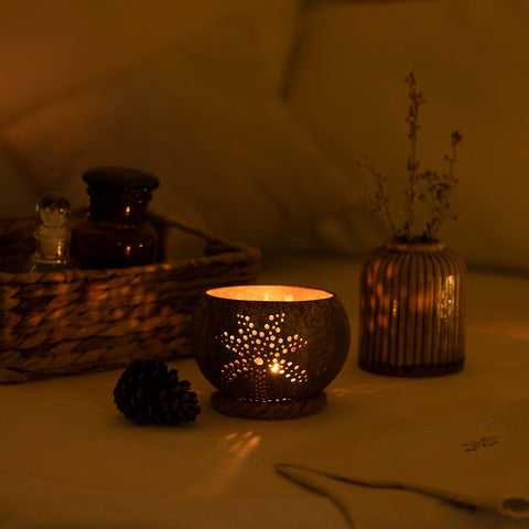 Kokosnoot Kaarshouder - Palmtree