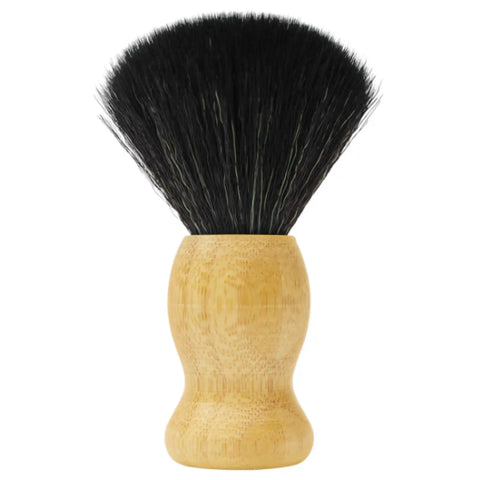 Shaving Brush Natural Wood Black