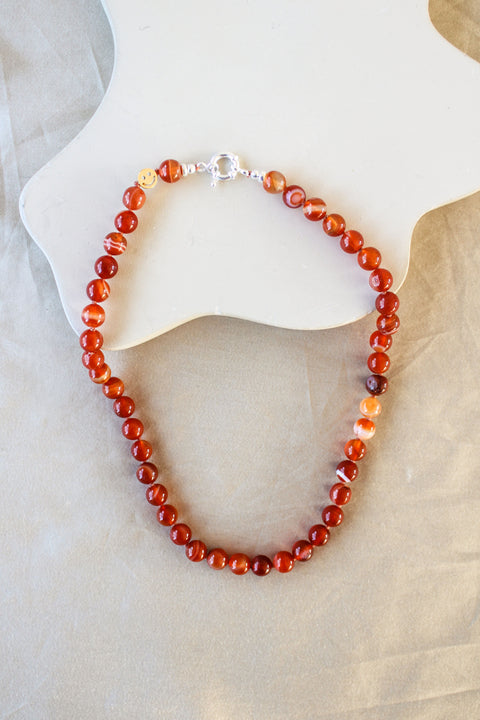 'Ella' Carneool Ketting