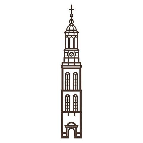 XXL Stadstoren Nieuwe toren Kampen Nederlands zwart FSC 100%