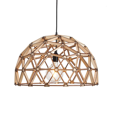 Koepellamp ø60cm hanglamp van hout FSC 100%