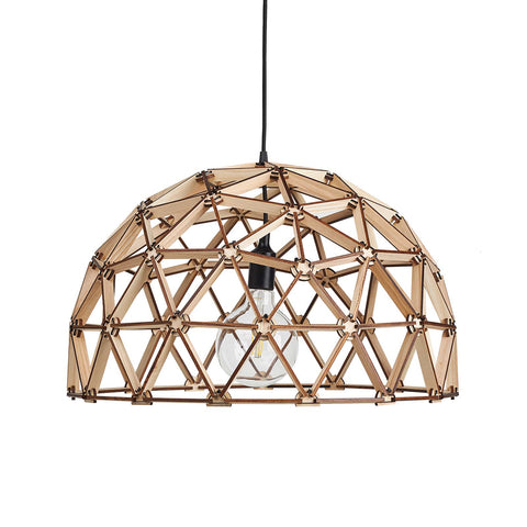 Koepellamp ø60cm hanglamp van hout FSC 100%
